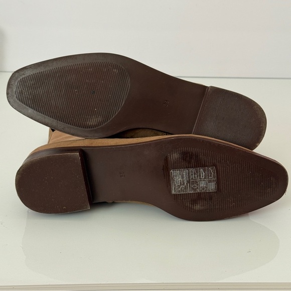 H&M Tan Suede Ankle Boots Size 8 - Picture 10 of 10